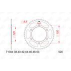 Piñón AFAM acero con goma anti-ruido 73303NR - 520 - motoscamaralweb.com