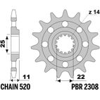 Piñón PBR acero estándar 2308 - Paso 520 - motoscamaralweb.com