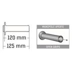 Puños racing DOMINO 126mm negro/gris A01041C5240 - motoscamaralweb.com