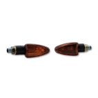 Intermitente HIGHSIDER smart Arrow Mini - cristal naranja - homologado E - Pareja - motoscamaralweb.com