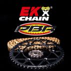 Kit de cadena EK/PBR 520 SRX2 - 15/41-112 - Corona de acero - motoscamaralweb.com
