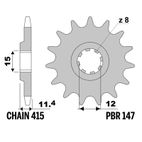 Piñón PBR acero estándar - 415 - motoscamaralweb.com