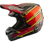 Casco TROY LEE DESIGNS SE5 Carbon Mips - Wings rojo - motoscamaralweb.com