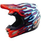 Casco TROY LEE DESIGNS SE5 Composite Mips - Overspray violeta/blanco - motoscamaralweb.com