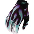 Guantes TROY LEE DESIGNS Air - Overspray negro/Real Teal - motoscamaralweb.com