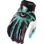 Guantes TROY LEE DESIGNS Air - Cyclops Carbon/Real Teal - motoscamaralweb.com