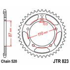 Corona JT SPROCKETS acero estándar 823 - Paso 520 - motoscamaralweb.com
