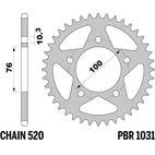 Corona PBR acero C45 estándar 1031 - 520 - motoscamaralweb.com