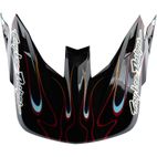 Visera TROY LEE DESIGNS SE5 Carbon Torched - negro/rojo - motoscamaralweb.com