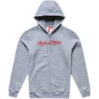 Sudadera con capucha TROY LEE DESIGNS Zip Up Signature - Gray/Heather/Red - motoscamaralweb.com
