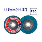 DISCO LIJA MILHOJAS P80 - ZIRCONIO - AMOLADORA 115MM EMTOP - motoscamaralweb.com