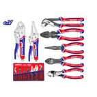 CONJUNTO 7 ALICATES Cr-V EMTOP (INCLUYE BOLSA) - motoscamaralweb.com