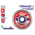 DISCO CORTE MALLA DIAMANTE ULTRAFINO PARA AZULEJO 125MM 1.4MM EMTOP - motoscamaralweb.com