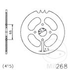 Corona 47 Dientes Paso 415 Negra | Ø42.5/66 | Motos Camaral
