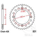 Corona 46 Dientes Paso 428 | Recambio Moto | Motos Camaral