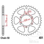 Corona de 40 Dientes Paso 530 | Motos Camaral