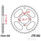 Corona 40 Dientes Paso 428 | Recambio Moto | Motos Camaral