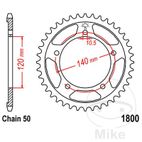Corona 40 Dientes Paso 530 | Kit Arrastre | Motos Camaral