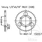 Corona 32D Paso 428 Negra | Recambio Moto | Motos Camaral