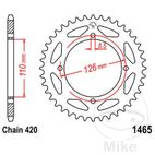 Corona 46 Dientes Paso 420 | Recambio Moto | Motos Camaral