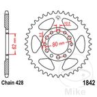 Corona 47 Dientes Paso 428 | Alternativa | Motos Camaral