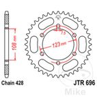 Corona 43 Dientes Paso 428 Ø108/123mm | Motos Camaral