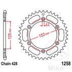 Corona 54 Dientes Paso 428 | Recambio Moto | Motos Camaral