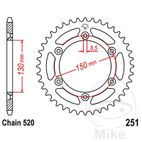 Corona 46 Dientes Paso 520 | Transmisión Moto | Motos Camaral