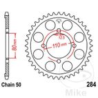 Corona 38 Dientes Paso 530 | Recambio Moto | Motos Camaral