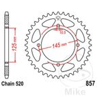 Corona 41 Dientes Paso 520 | Recambio Moto | Motos Camaral