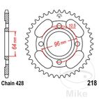 Corona 44 Dientes Paso 428 | Recambio Moto | Motos Camaral
