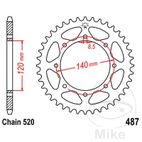 Corona 44 Dientes Paso 520 | Recambio Moto | Motos Camaral