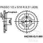 Corona M FANGBL 45 Dientes Paso 428 | Motos Camaral