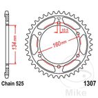 Corona 46 Dientes Paso 525 | Recambio Moto | Motos Camaral