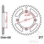 Corona 55 Dientes Paso 428 Plata | Motos Camaral