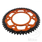 Corona Dual ZF 52D Paso 520 Naranja | Motos Camaral