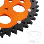 Corona ZF Dual 45 Dientes Paso 520 Naranja | Motos Camaral