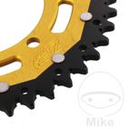 Corona ZF Dual 44 Dientes Paso 520 Dorada | Motos Camaral