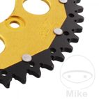Corona Dual ZF 46 Dientes Paso 520 Dorada | Motos Camaral