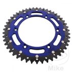 Corona Dual ZF 48 Dientes Paso 520 Azul | Motos Camaral