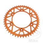 Corona Aluminio JT 48 Dientes Paso 520 Naranja | Motos Camaral