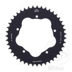 Corona Aluminio 43D Paso 520 Negra Soporte 7585011 | Motos Camaral