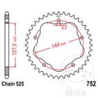 Corona Aluminio 41D Paso 525 Plateada | Motos Camaral