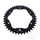 Corona Aluminio 40D Paso 520 Negra Soporte 7585029 | Motos Camaral