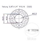 Corona Aluminio Esjot 40 Dientes Paso 520 | Motos Camaral