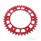 Corona JT Aluminio 40D Paso 520 Roja | JT | Motos Camaral