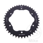 Corona Aluminio 42D Paso 520 Negra Soporte 7585029 | Motos Camaral