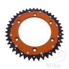 Corona Dual ZF 43 Dientes Paso 520 Naranja | Motos Camaral
