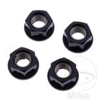 Juego Tuercas Corona JMP M10x1.25 Alu Negro | Motos Camaral