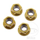 Juego Tuercas Corona JMP M10x1.25 Alu Racing Dorado | Motos Camaral